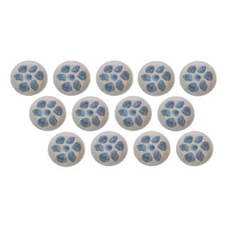 France Oyster Service by Fernand Elchinger, Set of 13 For Sale