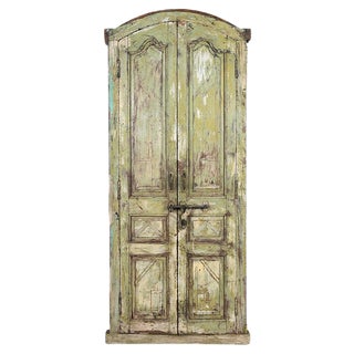 Door in Patinated Wood For Sale