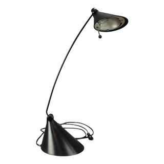 Italian Candy Light Adjustable Black Table Lamp, 1990s For Sale