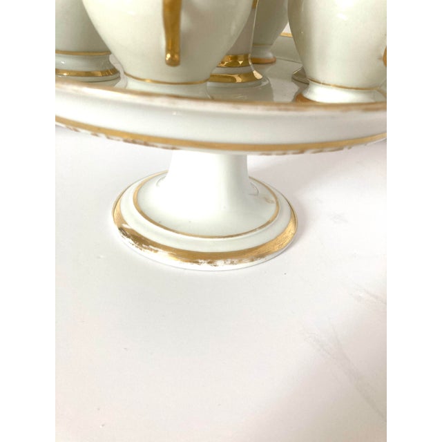 Porcelaine de Paris French Vintage Set of Porcelain Cream Pots- 13 Pieces For Sale - Image 4 of 8