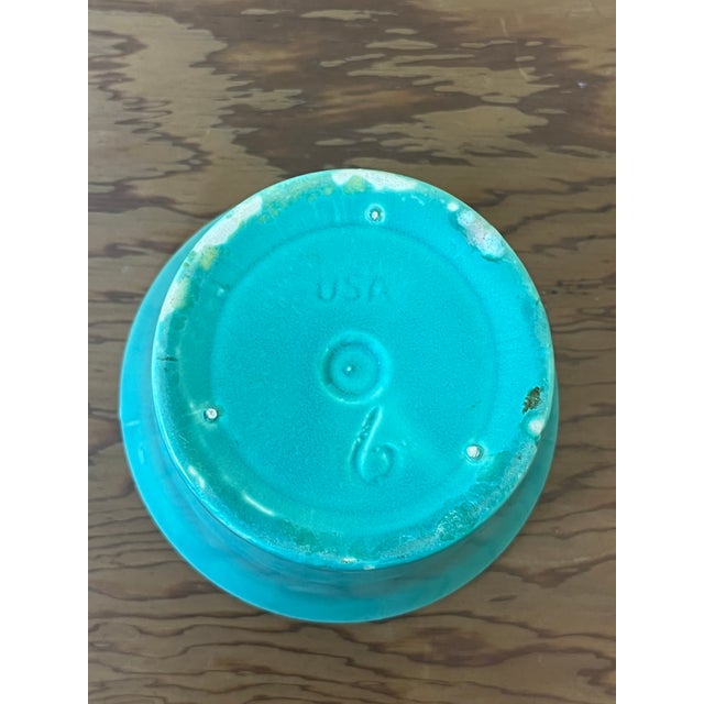 Mid-Century Modern Mid 20th Century Teal Bauer California Planter #6 For Sale - Image 3 of 8