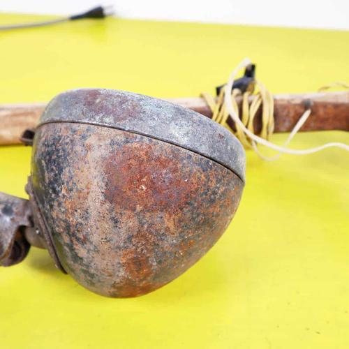 Vintage Metal Work Lamps For Sale - Image 10 of 13