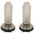 French Art Deco Table Lamps by Genet Et Michon With Marble Base - a Pair For Sale