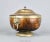 19th Century 1870's Antique English Oak & Silver Plated Victorian Pedestal Trophy Salad or Fruit Bowl Dish With Lid and Lion Head Ring Handles For Sale - Image 5 of 12