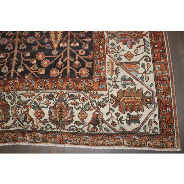 Textile Early 20th Century Persian Bakhtiari Oversize Snake Rug - 13'7" x 22' For Sale - Image 7 of 18