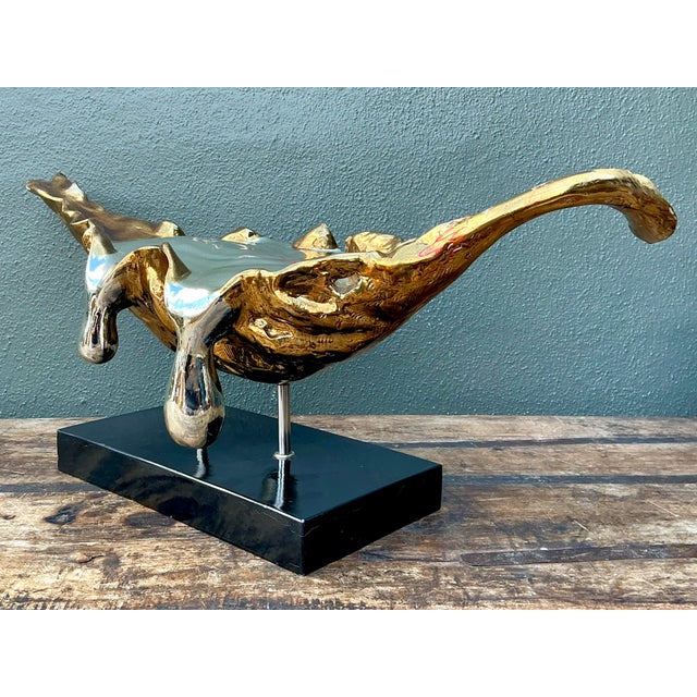 Plastic Vintage Abstract Fiberglass and Resin Drip Sculpture For Sale - Image 7 of 12