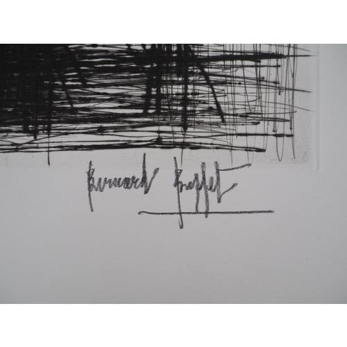 Bernard buffet (1928-1999) willows by the river, 1996 original engraving signed in pencil justified artist's proof /20 on...