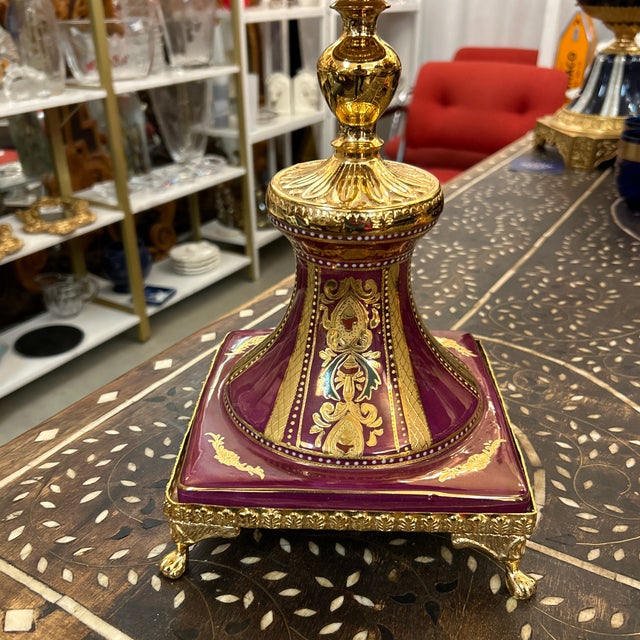 S Limoges France Porcelain Tazza/ Urns a Pair For Sale In Miami - Image 6 of 11