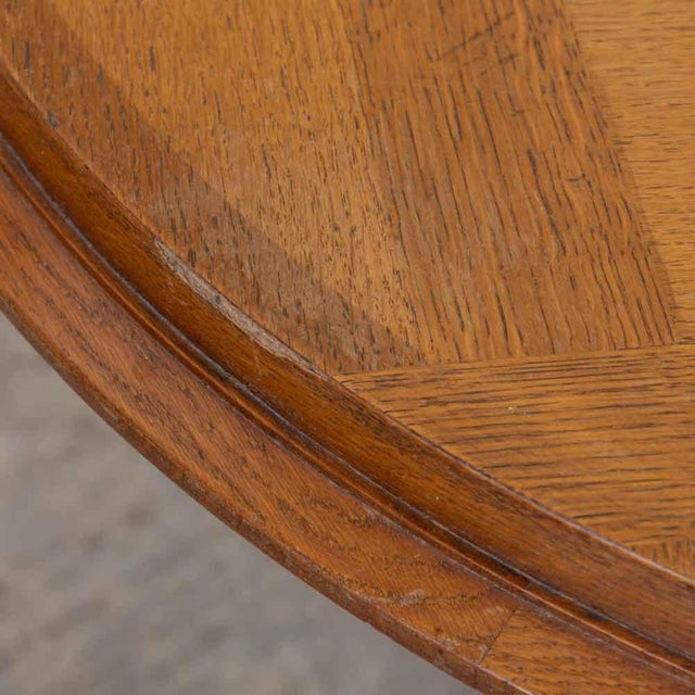 1940s French Oak Table Attributed to Charles Dudouyt For Sale - Image 9 of 11