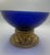 Mid-Century Modern Vintage Cobalt Blue Art Glass Decorative Bowl For Sale - Image 3 of 5