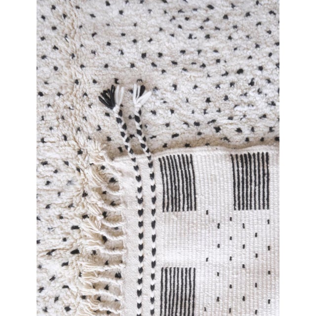 White Beni Ourain Moroccan White Rug - 10.6 X 7.1 Ft For Sale - Image 8 of 8