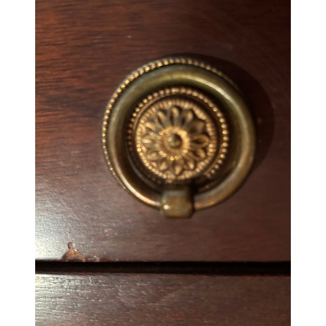 1930s Drexel Company Mahogany Bowfront Chest of Drawers For Sale - Image 14 of 14