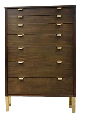 Edward Wormley Ebonized Tall Dresser