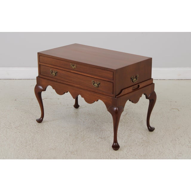 Queen Anne Biggs 2 Piece Silver Chest Coffee Table For Sale - Image 3 of 18