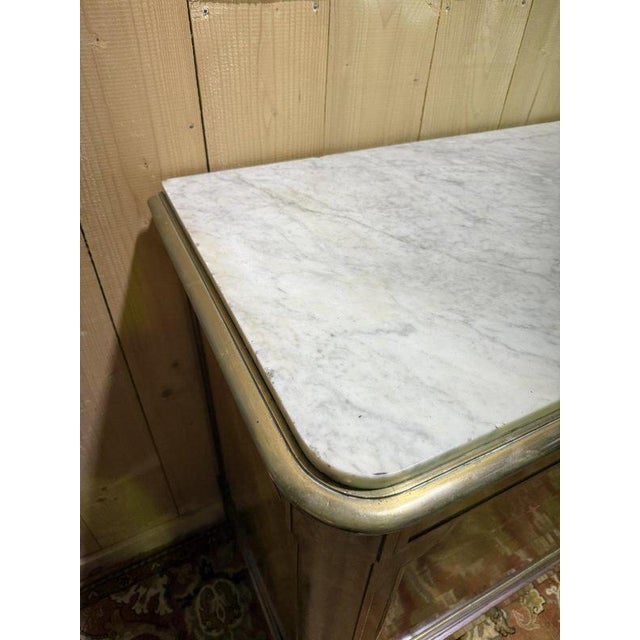 Brown Restoration Mahogany Sideboard with Brass Trim For Sale - Image 8 of 13