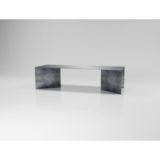 Zen Stainless Steel Dining Table by Zincutec For Sale - Image 4 of 10