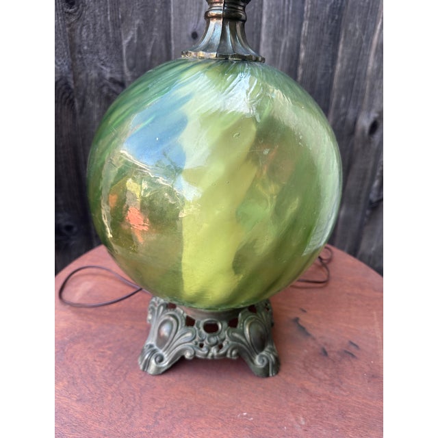 1960s 1960s Hollywood Regency Glass Lamp For Sale - Image 5 of 6
