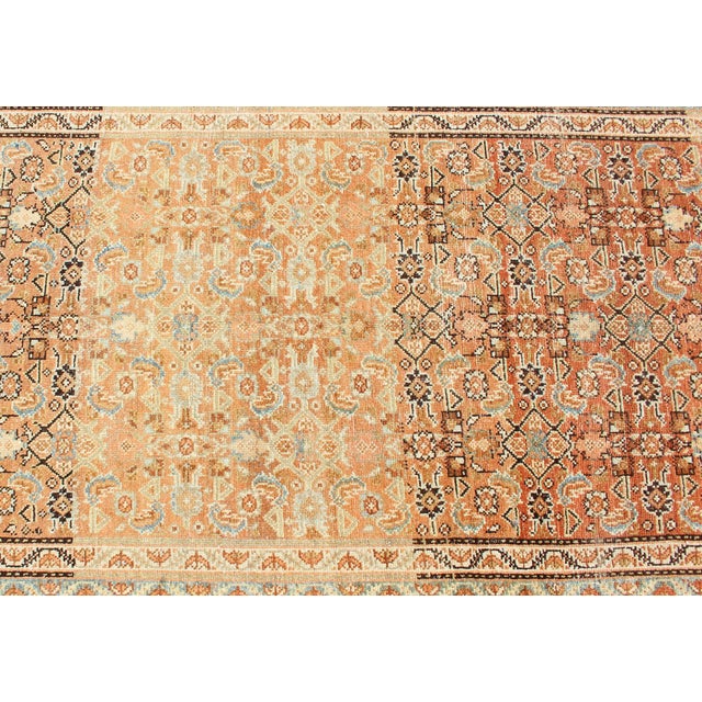 Antique Persian Malayer Runner With Allover Botanical Design 3'3 X 10'9 For Sale - Image 9 of 11