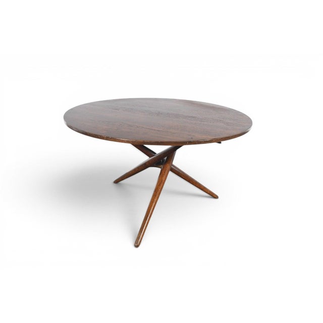 Jurg Bally Mid 20th Century Adjustable Height Attributed to Jurg Bally Coffee Table For Sale - Image 4 of 13