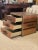 Campaign 1990s Side Table Trunk W 3 Drawers Copper & Brass For Sale - Image 3 of 12