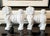 Vintage Blanc De Chine Foo Dogs | Chinese Porcelain Guardian Lions Pair For Sale - Image 4 of 12