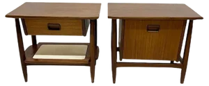 Small Mid-20th Century Dutch Bedside Tables, 1960s, Set of 2