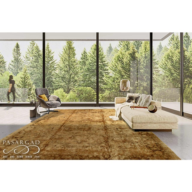 1970s Pasargad N Y Persian Heriz Handmade Hand-Knotted Rug - 13′ × 19′ For Sale - Image 4 of 4