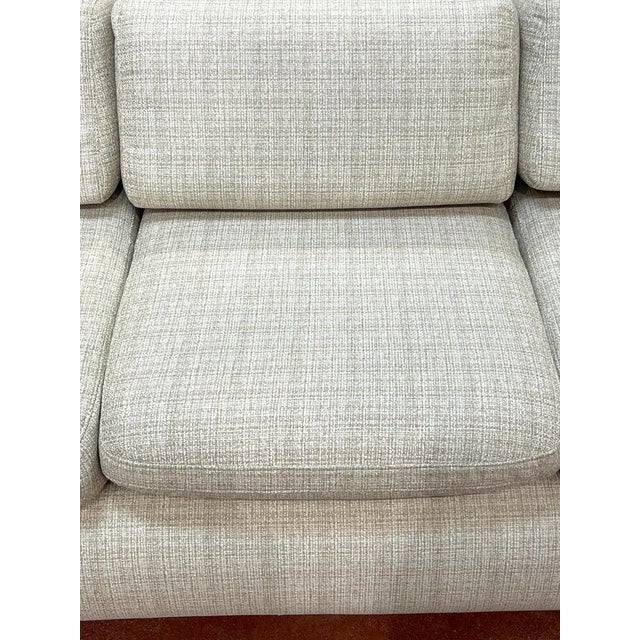 Modern Mid-Century Modern Vladimir Kagan by Preview 3 Piece Attached 'Sectional' Sofa For Sale - Image 3 of 11
