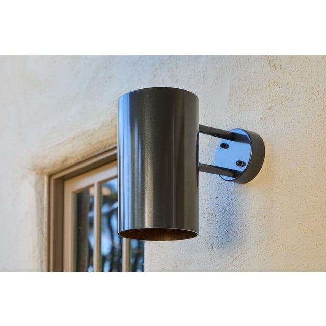 Pair of Large Hans-Agne Jakobsson C627 'Rulle' Outdoor Sconces in Painted Steel For Sale In Los Angeles - Image 6 of 11