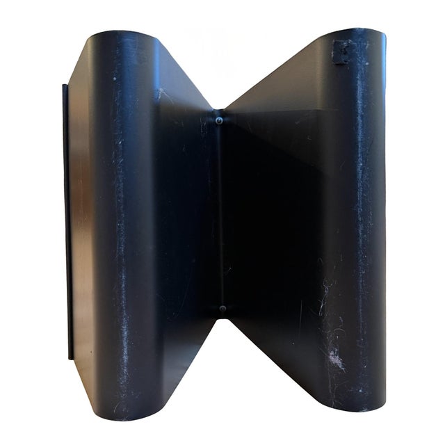 Black 1980 Spanish Postmodern Metal Magazine Rack by Pete Sans for Nro For Sale - Image 8 of 12
