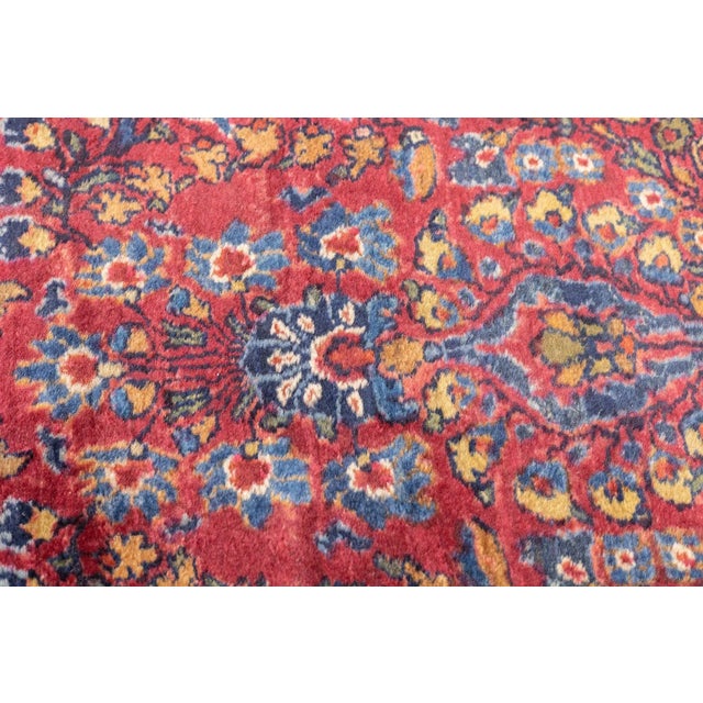 1920s Antique Persian Sarouk Rug 2'0" X 2'7'' For Sale - Image 5 of 6