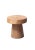 Round Side Table Crafted From Teak Wood, Modern Organic For Sale - Image 4 of 5