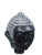 Late 20th Century Vintage Hand-Carved Thai Black Marble Buddha Head Sculpture For Sale - Image 5 of 8