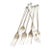 Antique Silverplate Appetizer Forks Holmes & Edwards Century Pattern Set of 6 For Sale