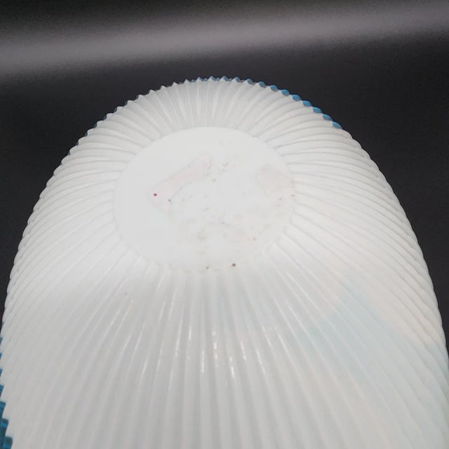 Mid-Century Modern Vintage Murano Style Art Glass Shell Shape Tranquility Bowl For Sale - Image 3 of 9