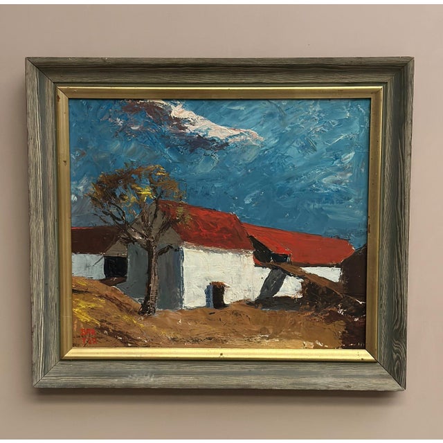 Bartja Björklund, Barn, 1960s, Oil on Panel, Framed For Sale - Image 16 of 18