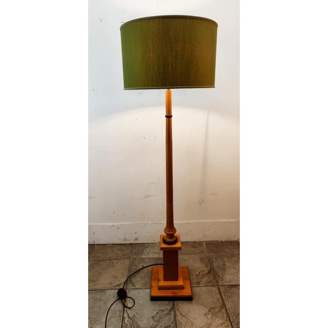 Floor Lamp with Cherrywood Base For Sale - Image 14 of 14