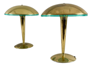 Vintage Table Lamps, Germany, 1980s, Set of 2
