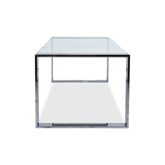 Silver Ring Glass Dining Table in Silver from Orsenigo For Sale - Image 8 of 9