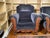 Late 19th Century Stunning Blue Velvet Empire Revival Accent Chairs (Pair) For Sale - Image 18 of 18