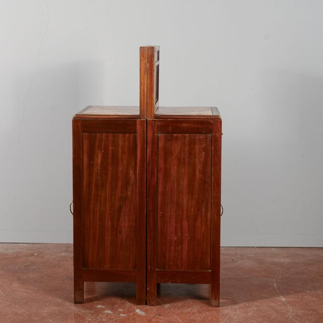 Mahogany Bedside Tables with Liberty Tops, Set of 2 For Sale - Image 4 of 18