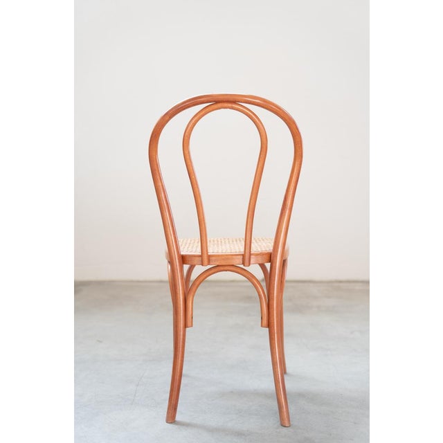 Chairs in Curved Beech Wood and Straw Seat, 1990s, Set of 12 For Sale - Image 12 of 17