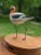 Late 20th Century American Avocet Tim TerMeer 1/30 Hand-Painted Metal Sculpture Spinning Wood Base For Sale - Image 11 of 13