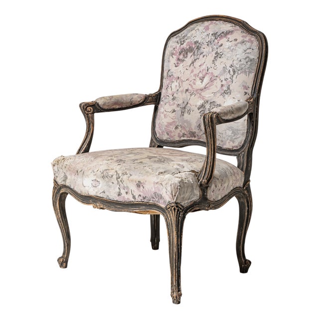 Baroque Style Armchair in Wood For Sale