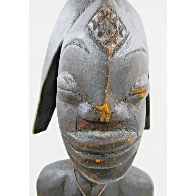 Antique African Mumuye Iagalagana Jagana Seated Figure Sculpture From Nigeria For Sale - Image 11 of 12