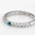 Metal Adolfo Courrier Pave Turquoise Diamond Stacking Ring 18 Karat Gold Jewellery size 6.75 For Sale - Image 7 of 7