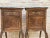 Louis XV Style Walnut Nightstands with Marble Top, 1930s, Set of 2 For Sale - Image 9 of 13