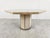 Italian Octogonal Dining Table in Travertine and Brass, 1970s For Sale - Image 11 of 11