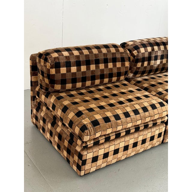 Mid-Century Modern 1970s Checkered Italian Lounge Chair by Altana For Sale - Image 3 of 5