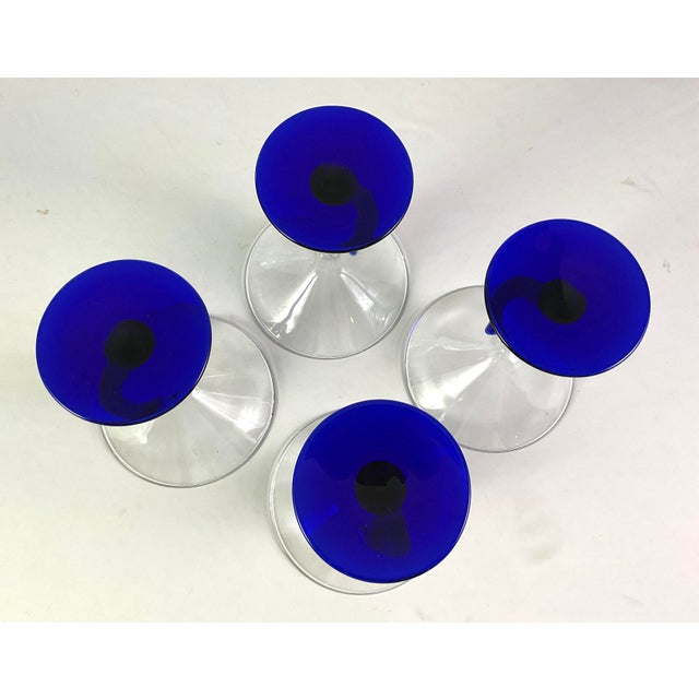 Libbey Glass Co. 1990s Libbey-“Bravura”-Stylish, Modern Martini Glasses – Set of Four For Sale - Image 4 of 5